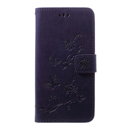 Imprint Butterfly Flowers Leather Wallet Stand Case for Samsung Galaxy A50 / A50s / A30s