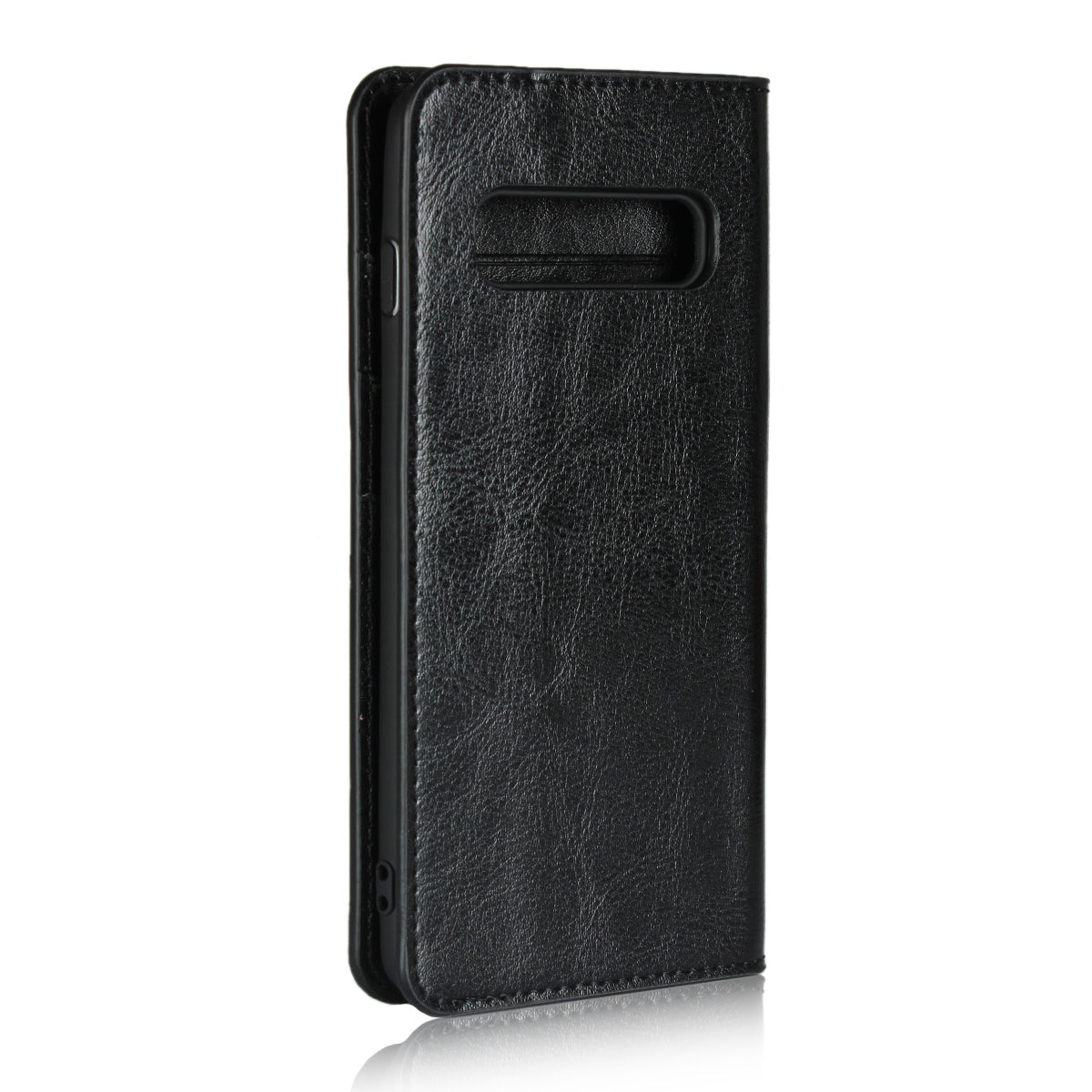 Crazy Horse Genuine Leather Wallet Stand Phone Shell for Samsung Galaxy S10