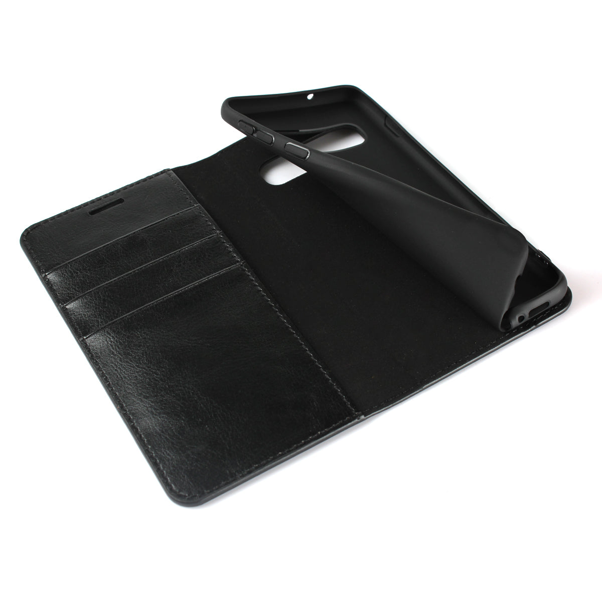 Crazy Horse Genuine Leather Wallet Stand Phone Shell for Samsung Galaxy S10