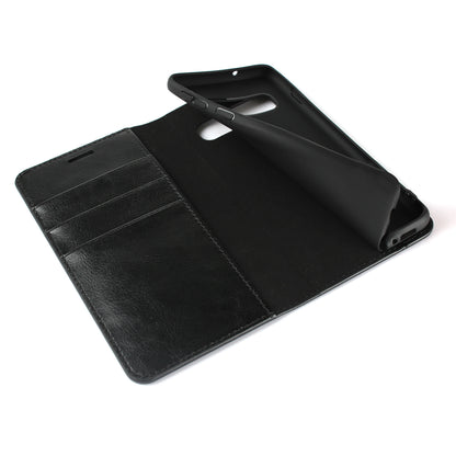 Crazy Horse Genuine Leather Wallet Stand Phone Shell for Samsung Galaxy S10