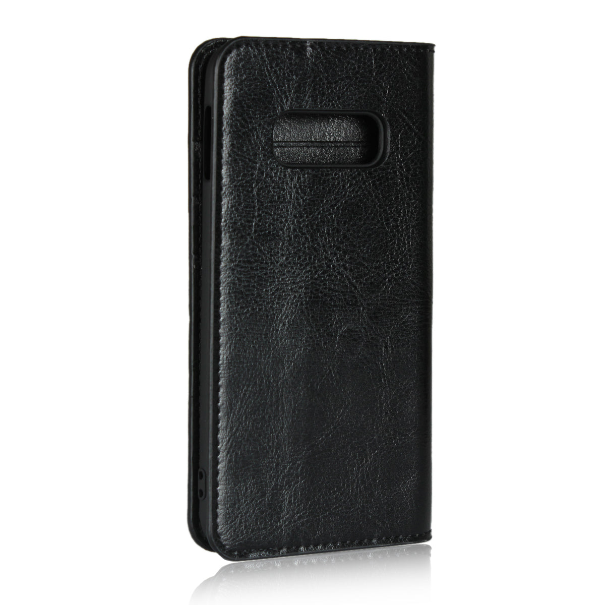 Crazy Horse Genuine Leather Wallet Phone Cover for Samsung Galaxy S10e