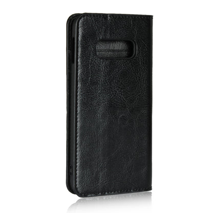Crazy Horse Genuine Leather Wallet Phone Cover for Samsung Galaxy S10e