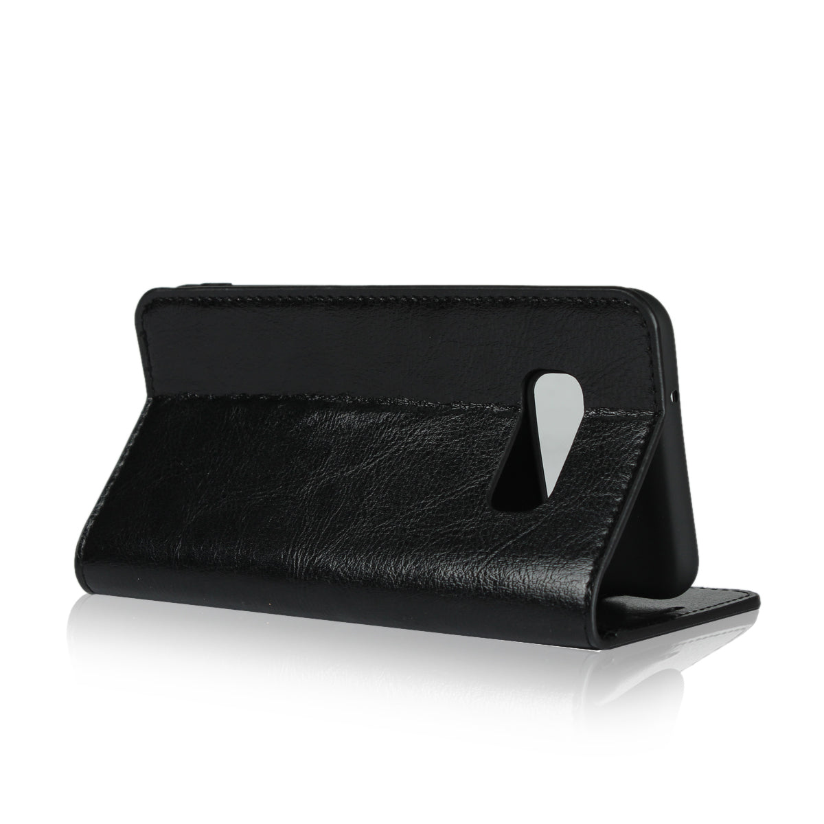 Crazy Horse Genuine Leather Wallet Phone Cover for Samsung Galaxy S10e