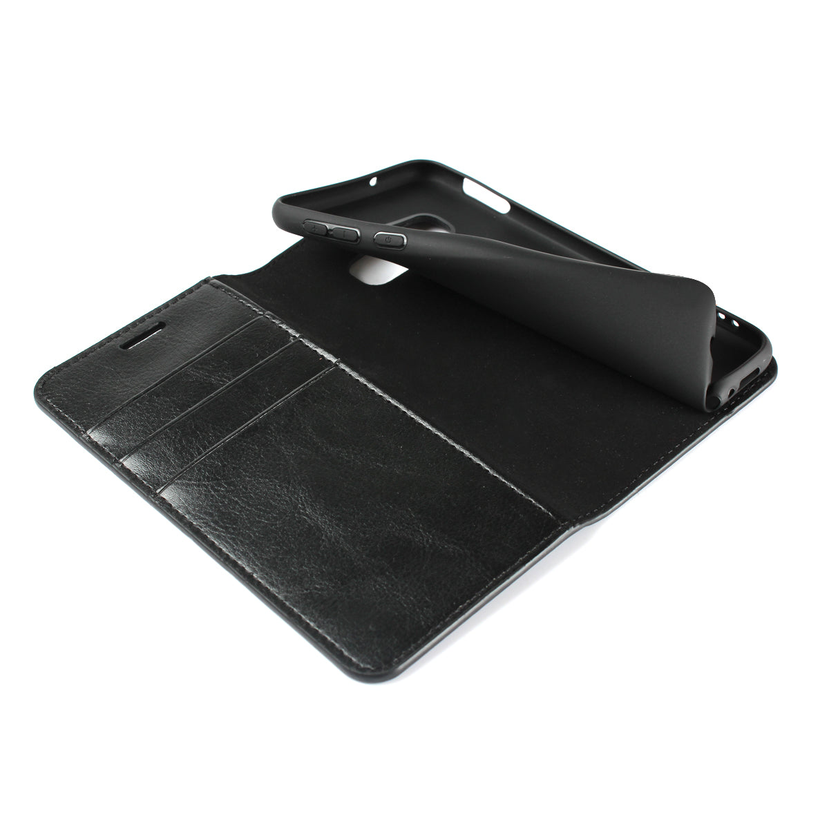 Crazy Horse Genuine Leather Wallet Phone Cover for Samsung Galaxy S10e