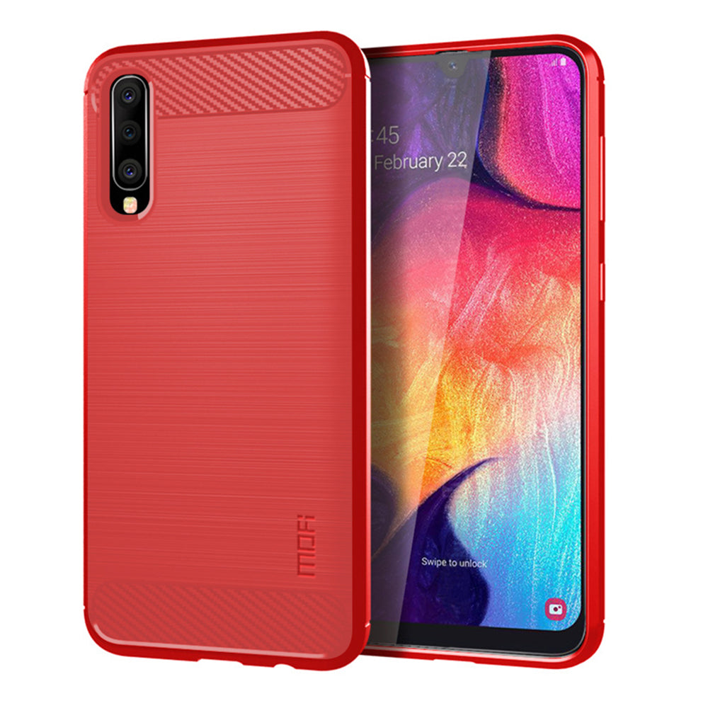 MOFI Carbon Fiber Texture Brushed TPU Case for Samsung Galaxy A50 / A50s / A30s