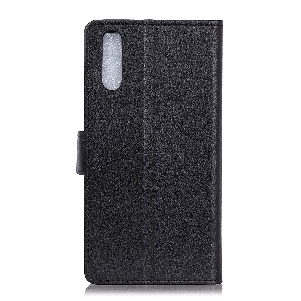 For Samsung Galaxy A50 / A50s / A30s Wallet Phone Case Litchi Skin Leather Flip Cover with Stand
