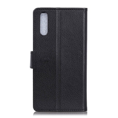 For Samsung Galaxy A50 / A50s / A30s Wallet Phone Case Litchi Skin Leather Flip Cover with Stand
