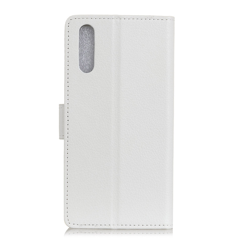 For Samsung Galaxy A50 / A50s / A30s Wallet Phone Case Litchi Skin Leather Flip Cover with Stand