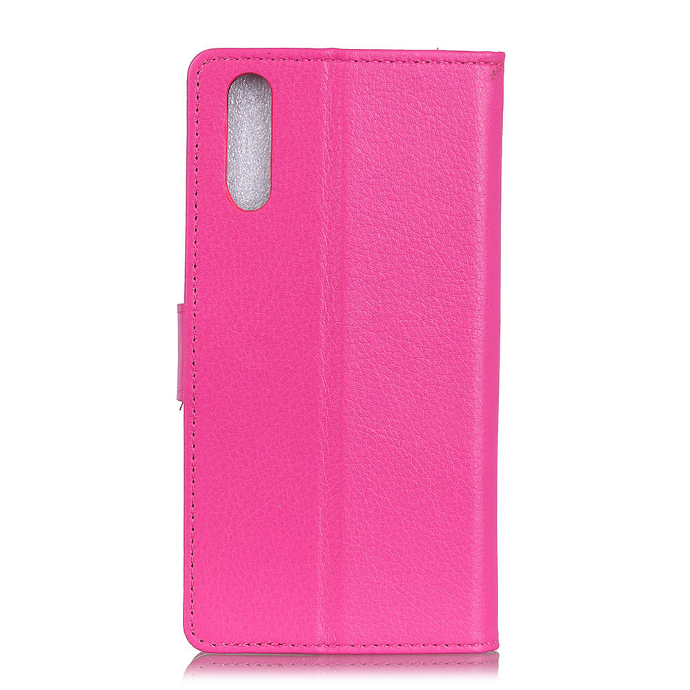 For Samsung Galaxy A50 / A50s / A30s Wallet Phone Case Litchi Skin Leather Flip Cover with Stand