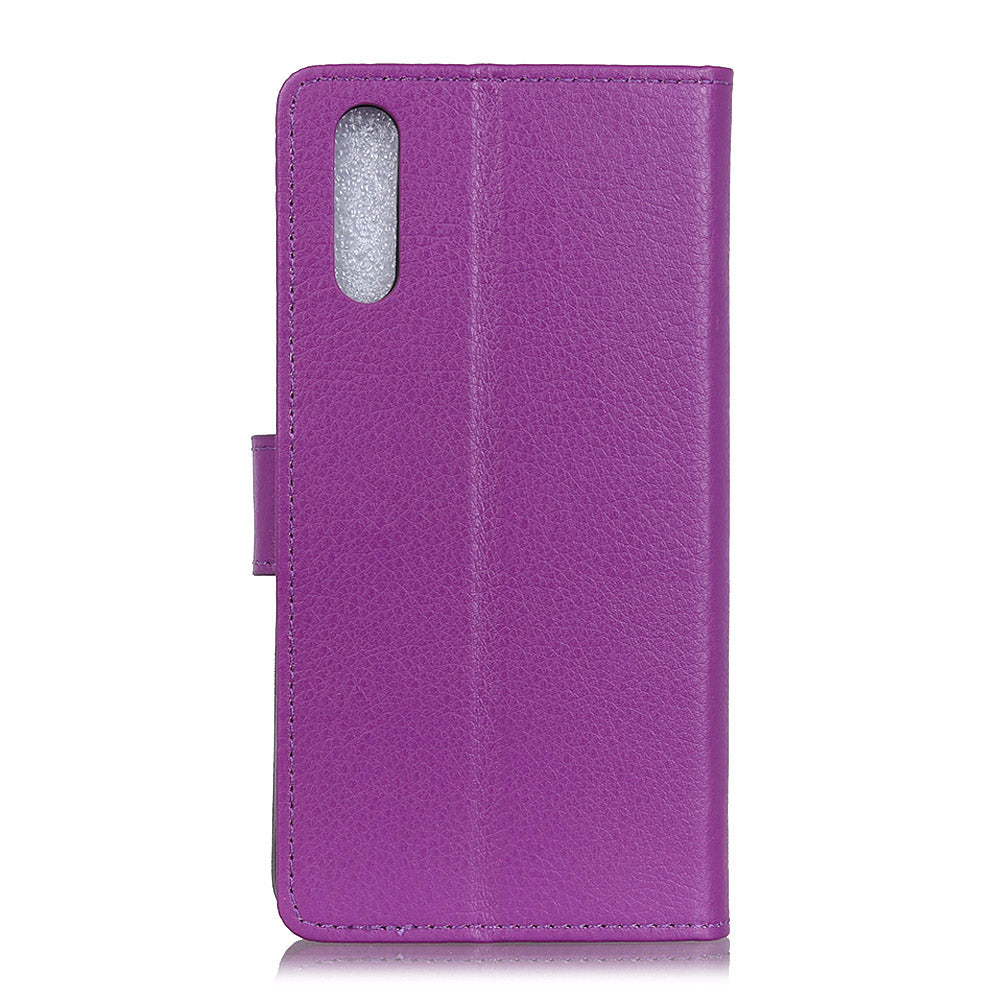 For Samsung Galaxy A50 / A50s / A30s Wallet Phone Case Litchi Skin Leather Flip Cover with Stand