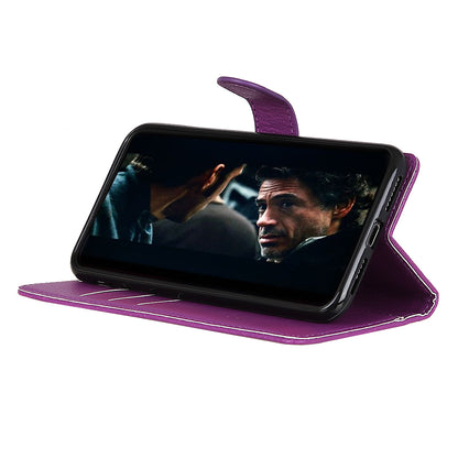 For Samsung Galaxy A50 / A50s / A30s Wallet Phone Case Litchi Skin Leather Flip Cover with Stand