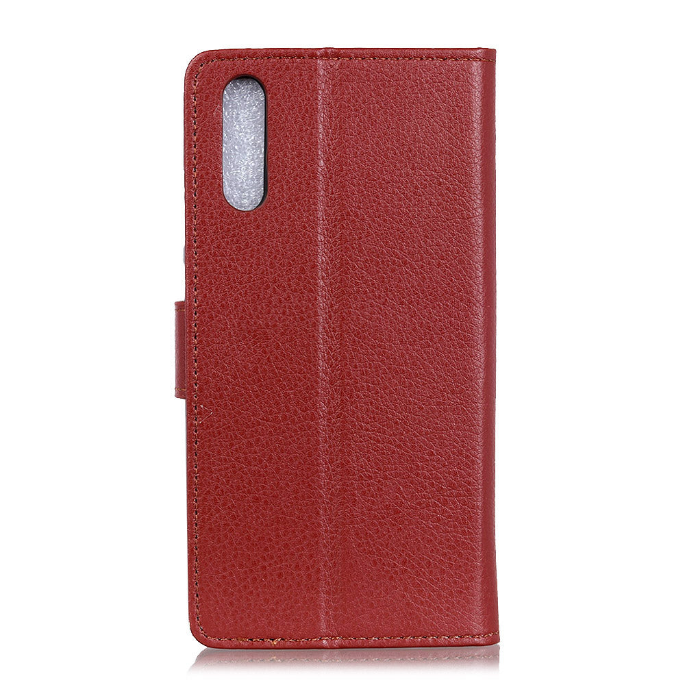 For Samsung Galaxy A50 / A50s / A30s Wallet Phone Case Litchi Skin Leather Flip Cover with Stand