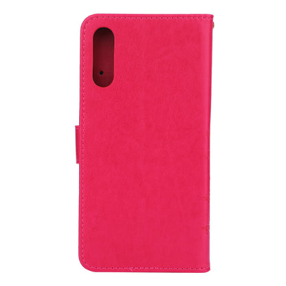 Imprint Butterfly Flower Leather Wallet Case for Samsung Galaxy A50 / A50s / A30s