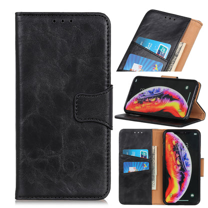 Crazy Horse Magnetic Stand Wallet Split Leather Protective Case for Samsung Galaxy A50 / A50s / A30s