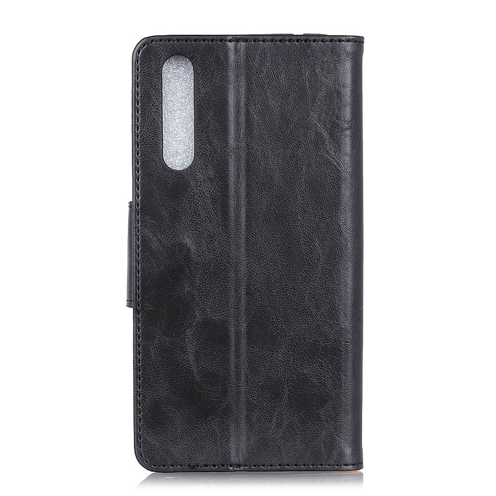 Crazy Horse Magnetic Stand Wallet Split Leather Protective Case for Samsung Galaxy A50 / A50s / A30s