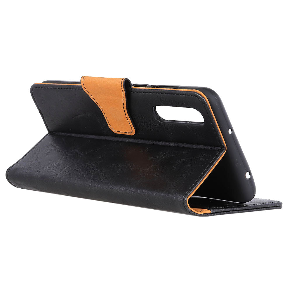 Crazy Horse Magnetic Stand Wallet Split Leather Protective Case for Samsung Galaxy A50 / A50s / A30s