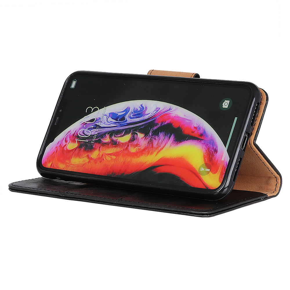 Crazy Horse Magnetic Stand Wallet Split Leather Protective Case for Samsung Galaxy A50 / A50s / A30s