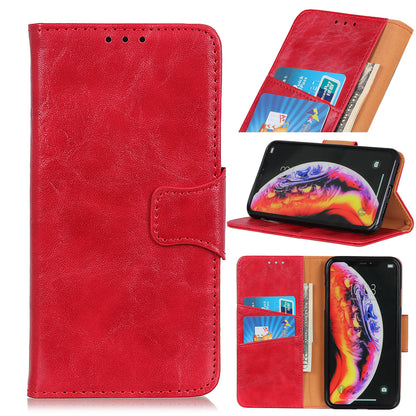 Crazy Horse Magnetic Stand Wallet Split Leather Protective Case for Samsung Galaxy A50 / A50s / A30s