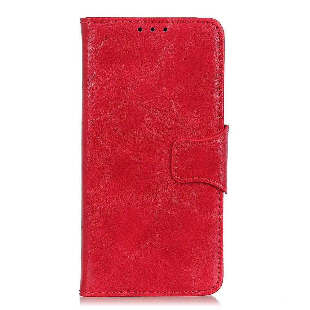 Crazy Horse Magnetic Stand Wallet Split Leather Protective Case for Samsung Galaxy A50 / A50s / A30s