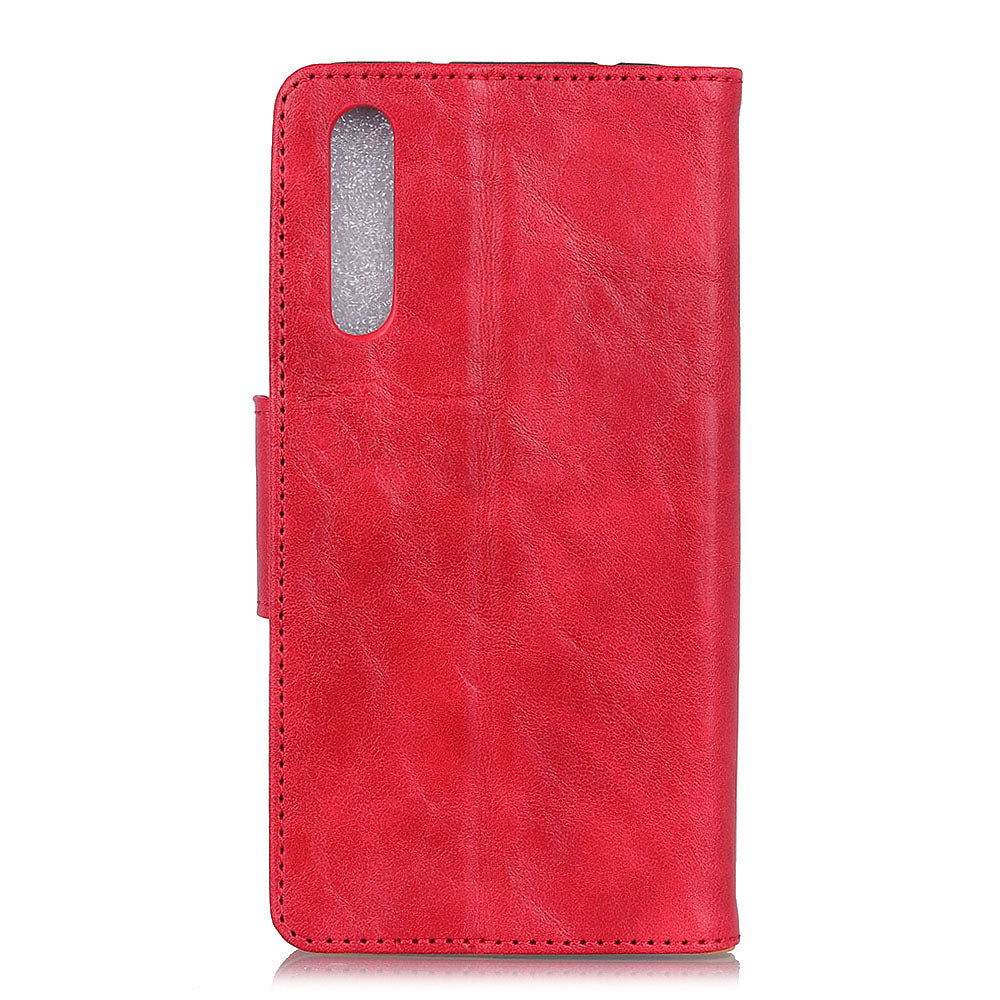 Crazy Horse Magnetic Stand Wallet Split Leather Protective Case for Samsung Galaxy A50 / A50s / A30s