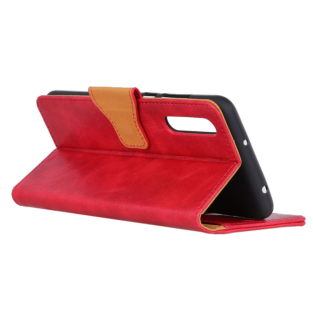 Crazy Horse Magnetic Stand Wallet Split Leather Protective Case for Samsung Galaxy A50 / A50s / A30s