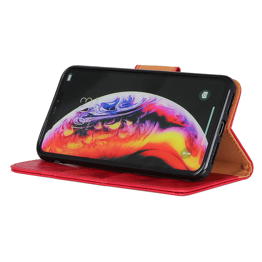 Crazy Horse Magnetic Stand Wallet Split Leather Protective Case for Samsung Galaxy A50 / A50s / A30s