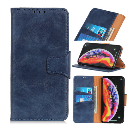 Crazy Horse Magnetic Stand Wallet Split Leather Protective Case for Samsung Galaxy A50 / A50s / A30s