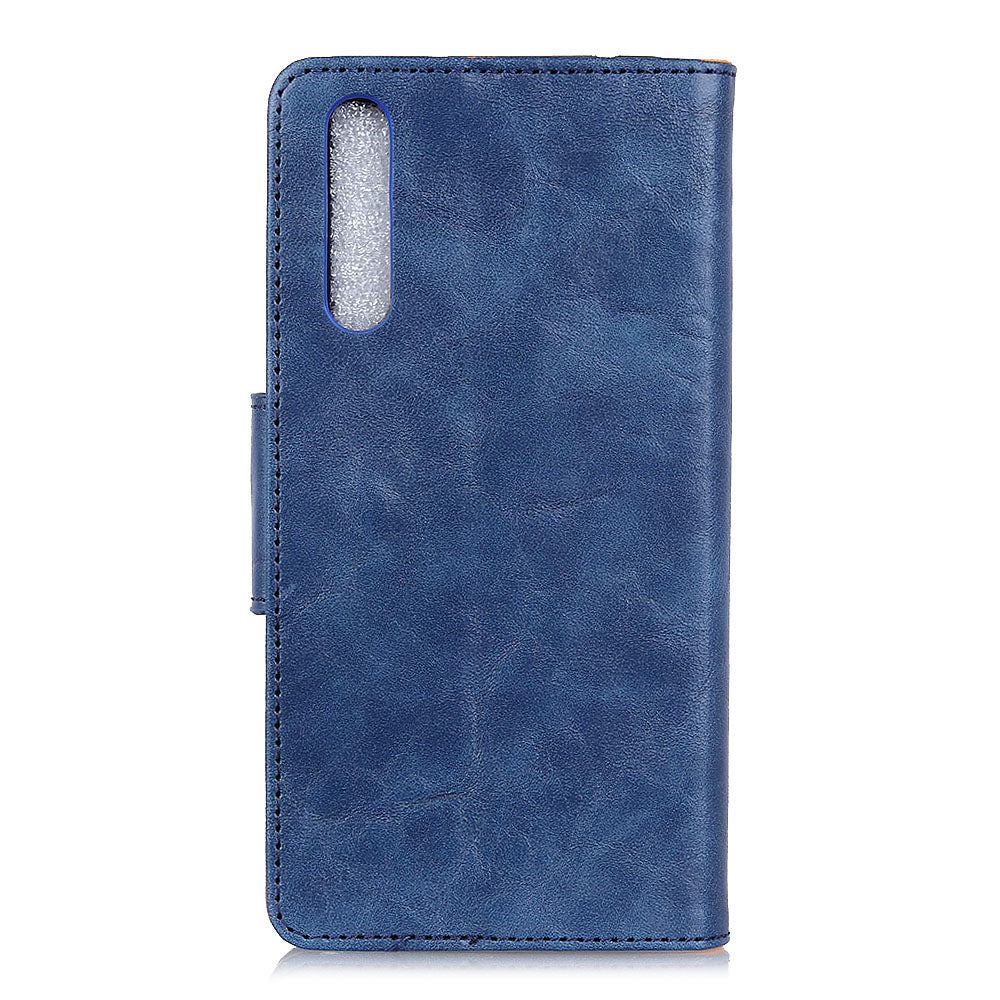 Crazy Horse Magnetic Stand Wallet Split Leather Protective Case for Samsung Galaxy A50 / A50s / A30s