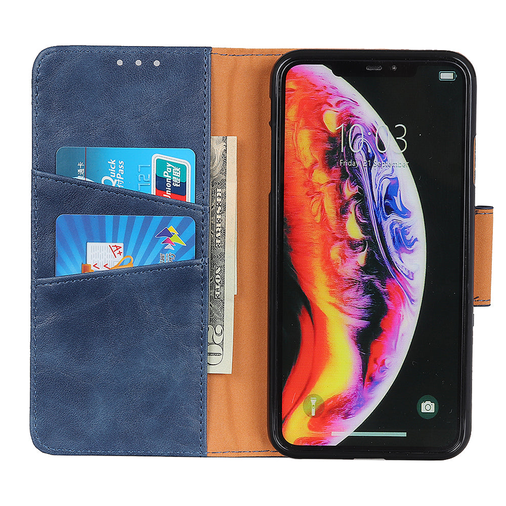 Crazy Horse Magnetic Stand Wallet Split Leather Protective Case for Samsung Galaxy A50 / A50s / A30s