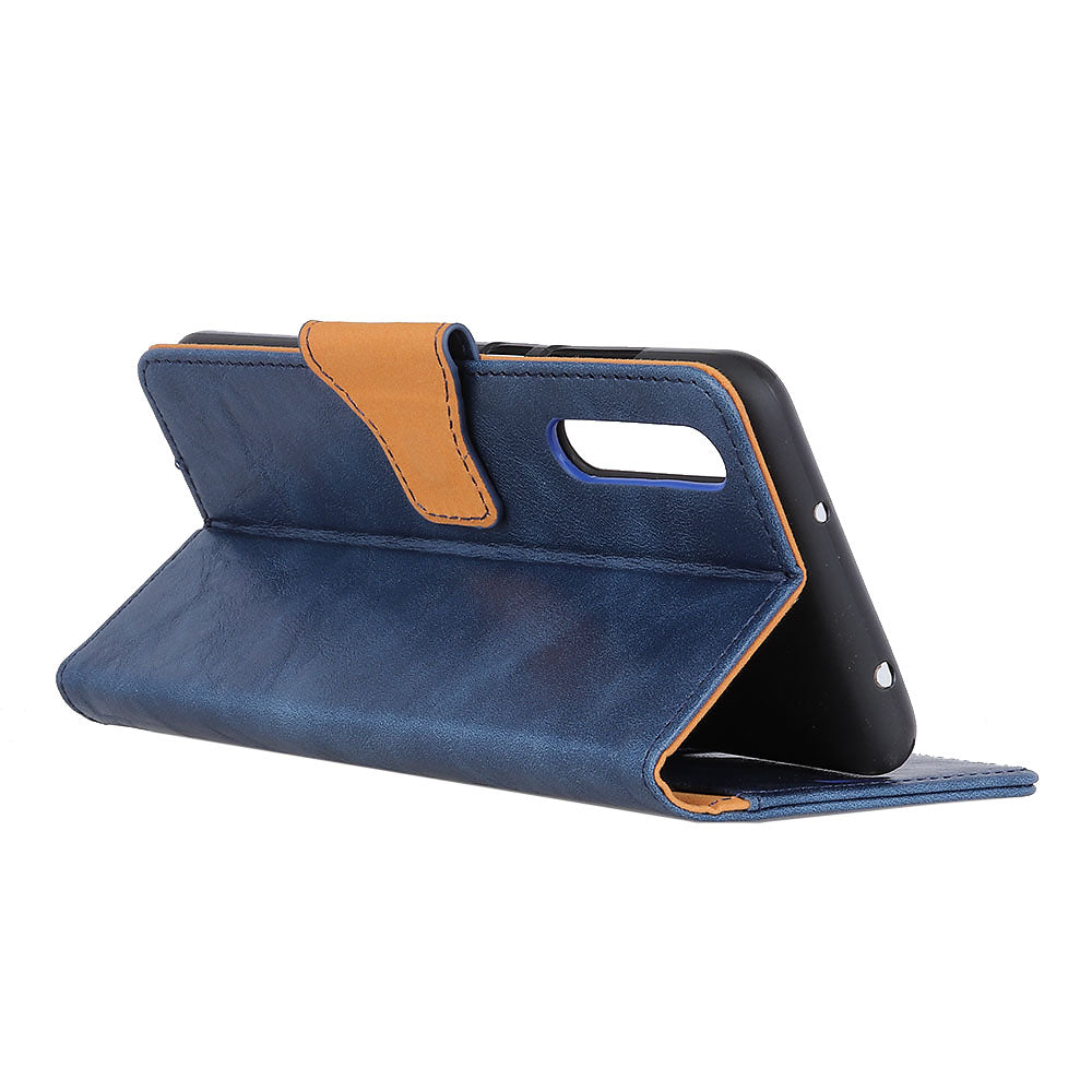 Crazy Horse Magnetic Stand Wallet Split Leather Protective Case for Samsung Galaxy A50 / A50s / A30s