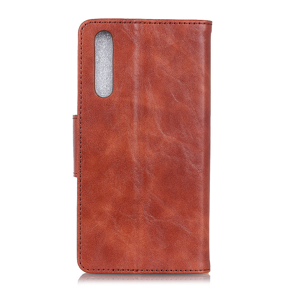 Crazy Horse Magnetic Stand Wallet Split Leather Protective Case for Samsung Galaxy A50 / A50s / A30s