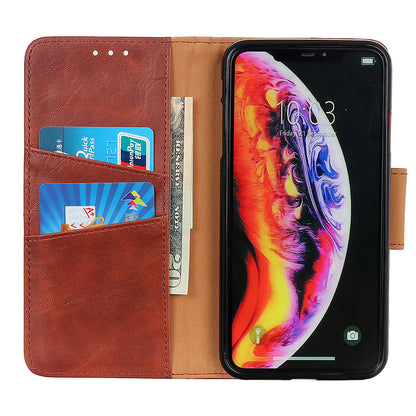 Crazy Horse Magnetic Stand Wallet Split Leather Protective Case for Samsung Galaxy A50 / A50s / A30s