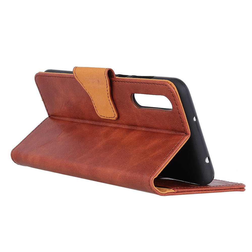 Crazy Horse Magnetic Stand Wallet Split Leather Protective Case for Samsung Galaxy A50 / A50s / A30s