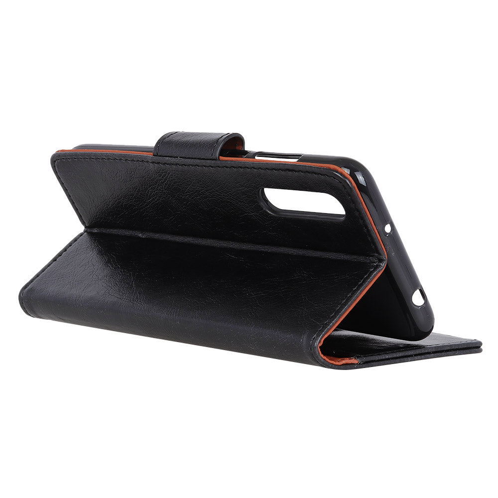 Nappa Texture Split Leather Wallet Case for Samsung Galaxy A70
