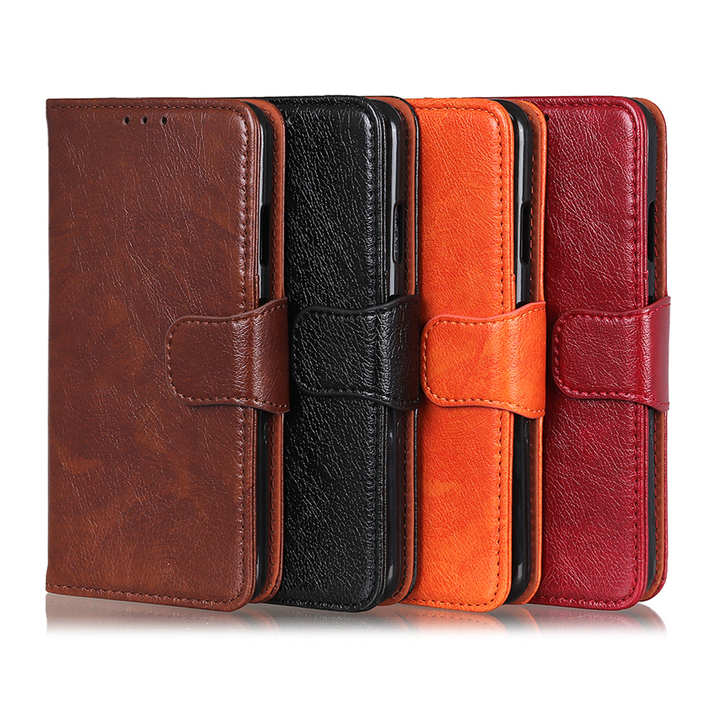 Nappa Texture Split Leather Wallet Case for Samsung Galaxy A70