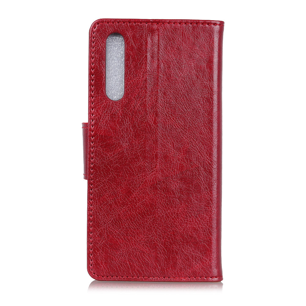 Nappa Texture Split Leather Wallet Case for Samsung Galaxy A70