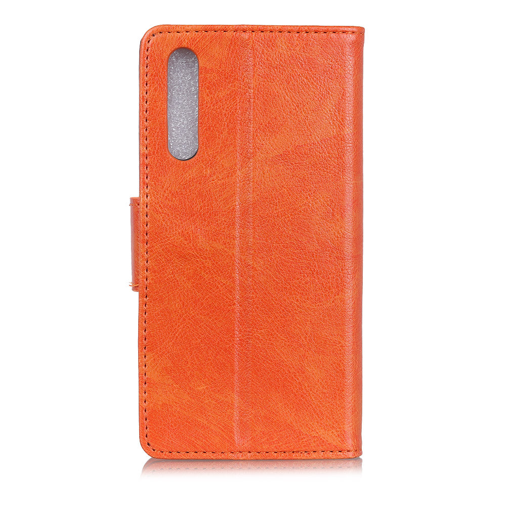Nappa Texture Split Leather Wallet Case for Samsung Galaxy A70