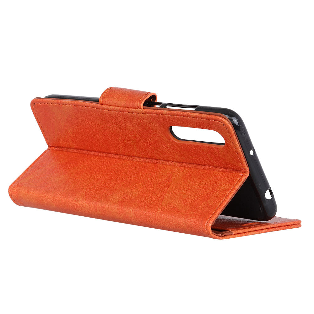 Nappa Texture Split Leather Wallet Case for Samsung Galaxy A70