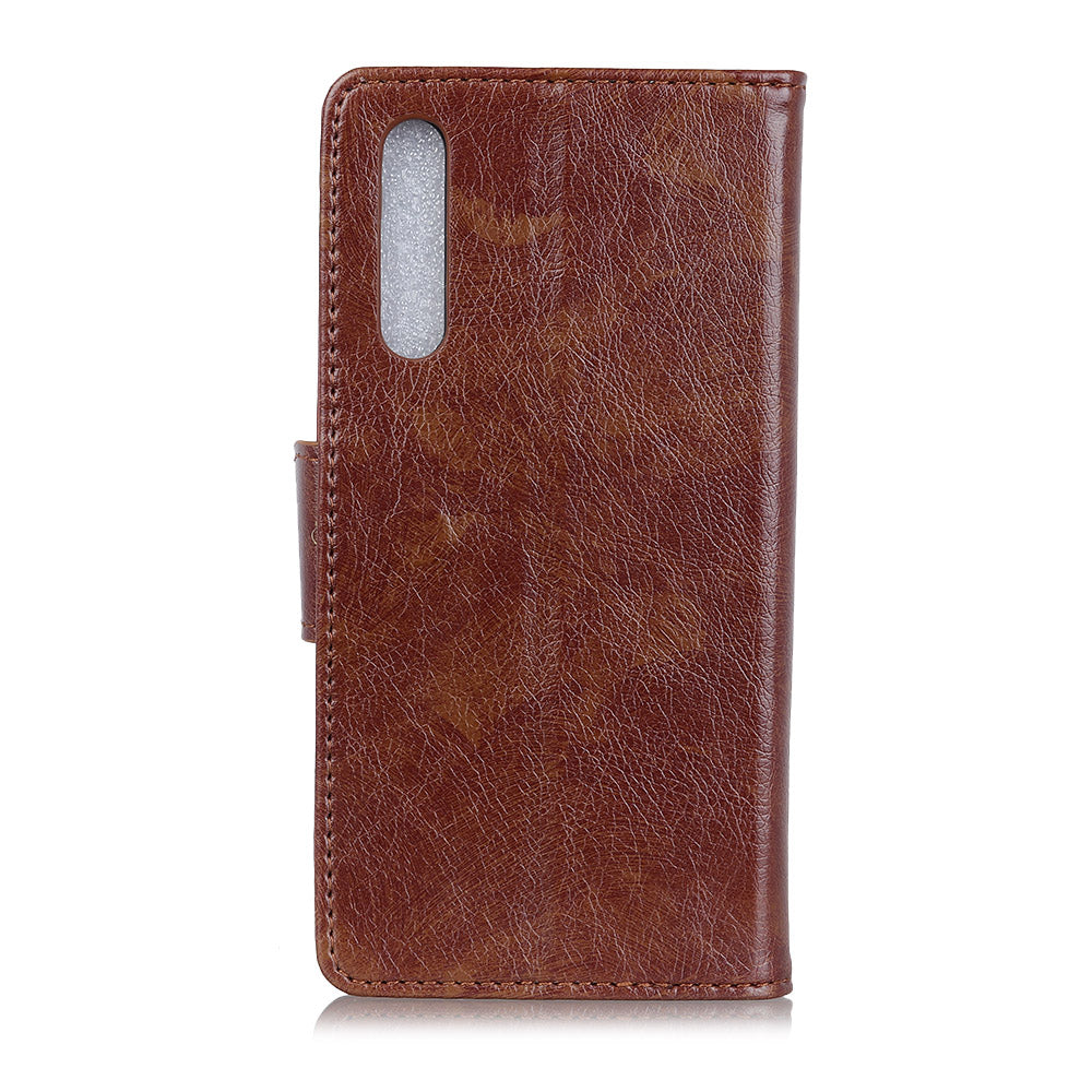 Nappa Texture Split Leather Wallet Case for Samsung Galaxy A70