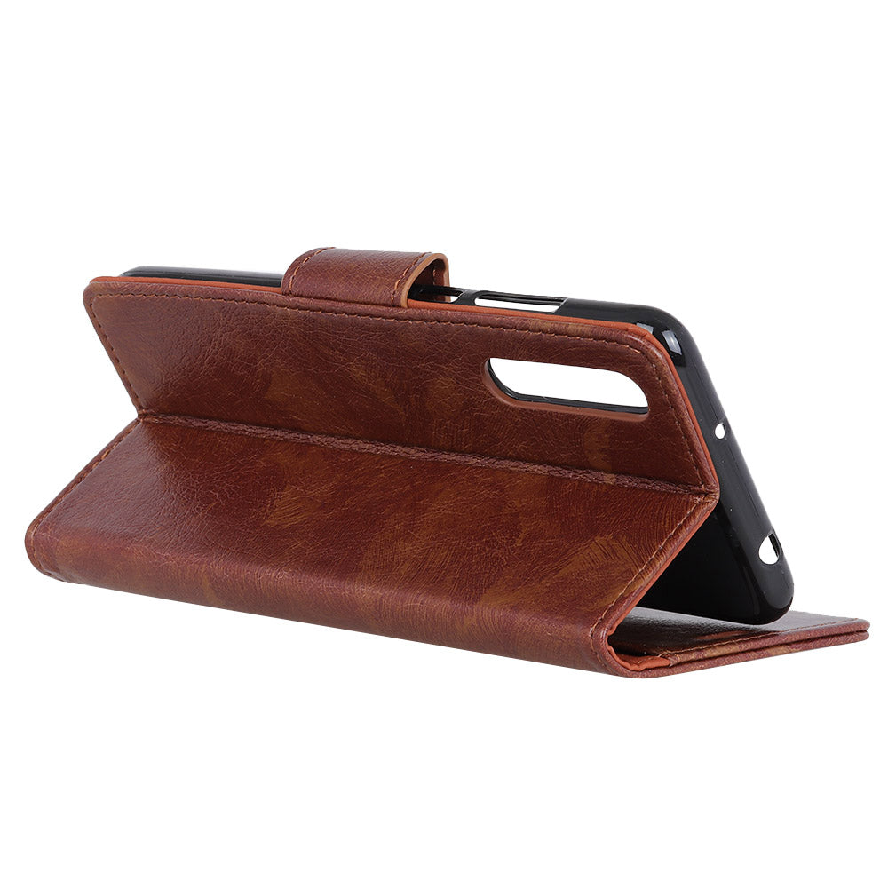 Nappa Texture Split Leather Wallet Case for Samsung Galaxy A70