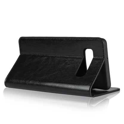 Crazy Horse Wallet Stand Genuine Leather Case for Samsung Galaxy S10 Plus