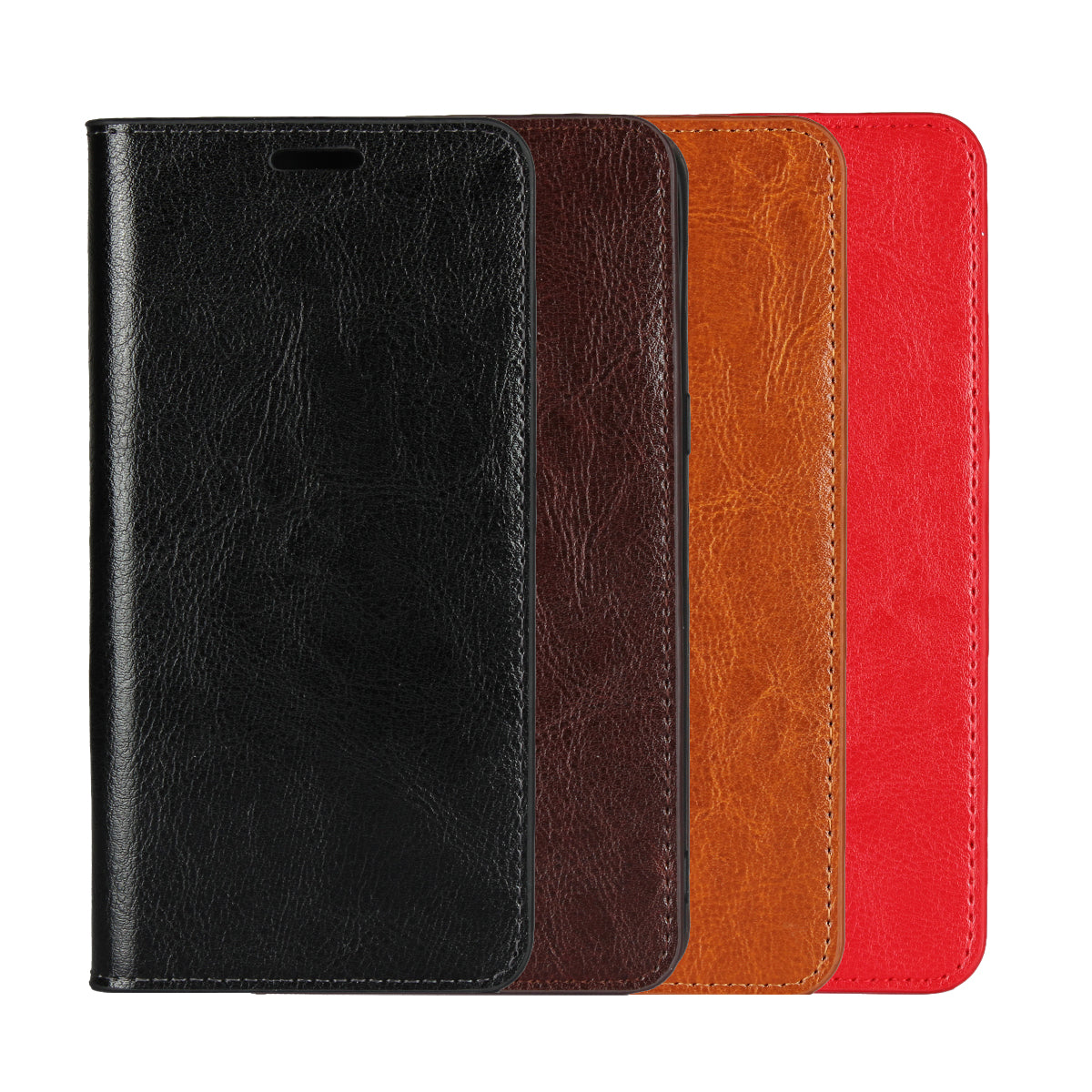 Crazy Horse Wallet Stand Genuine Leather Case for Samsung Galaxy S10 Plus