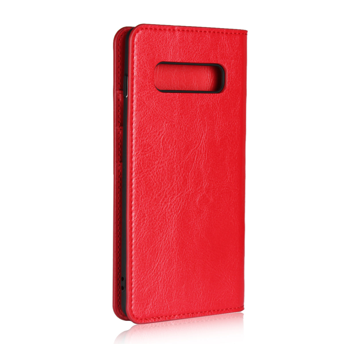 Crazy Horse Wallet Stand Genuine Leather Case for Samsung Galaxy S10 Plus