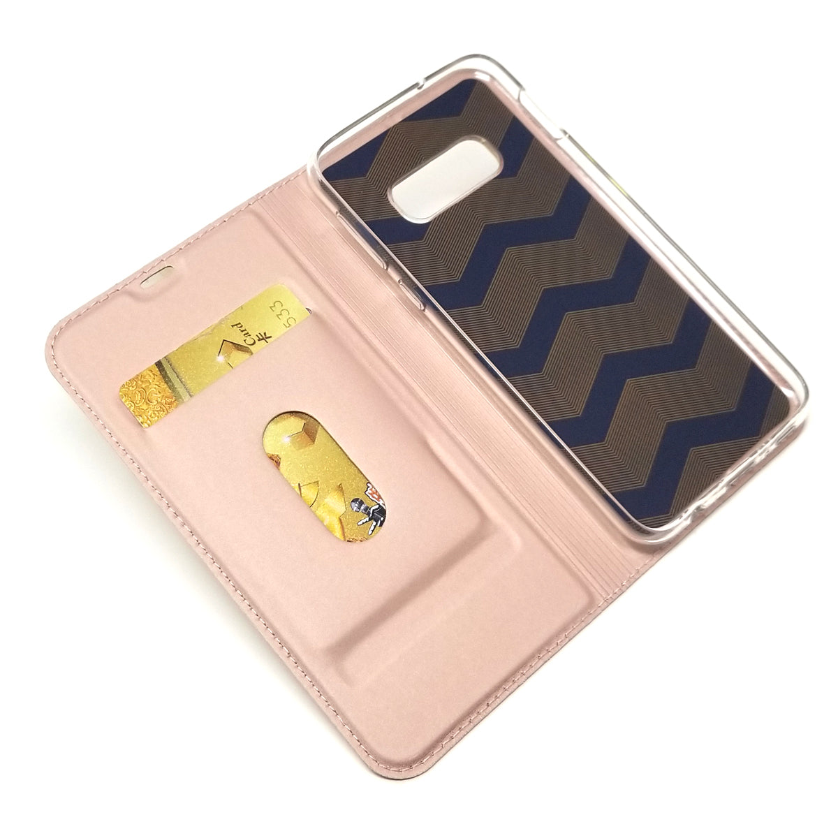 Magnetic Adsorption Leather Card Holder Case for Samsung Galaxy S10e