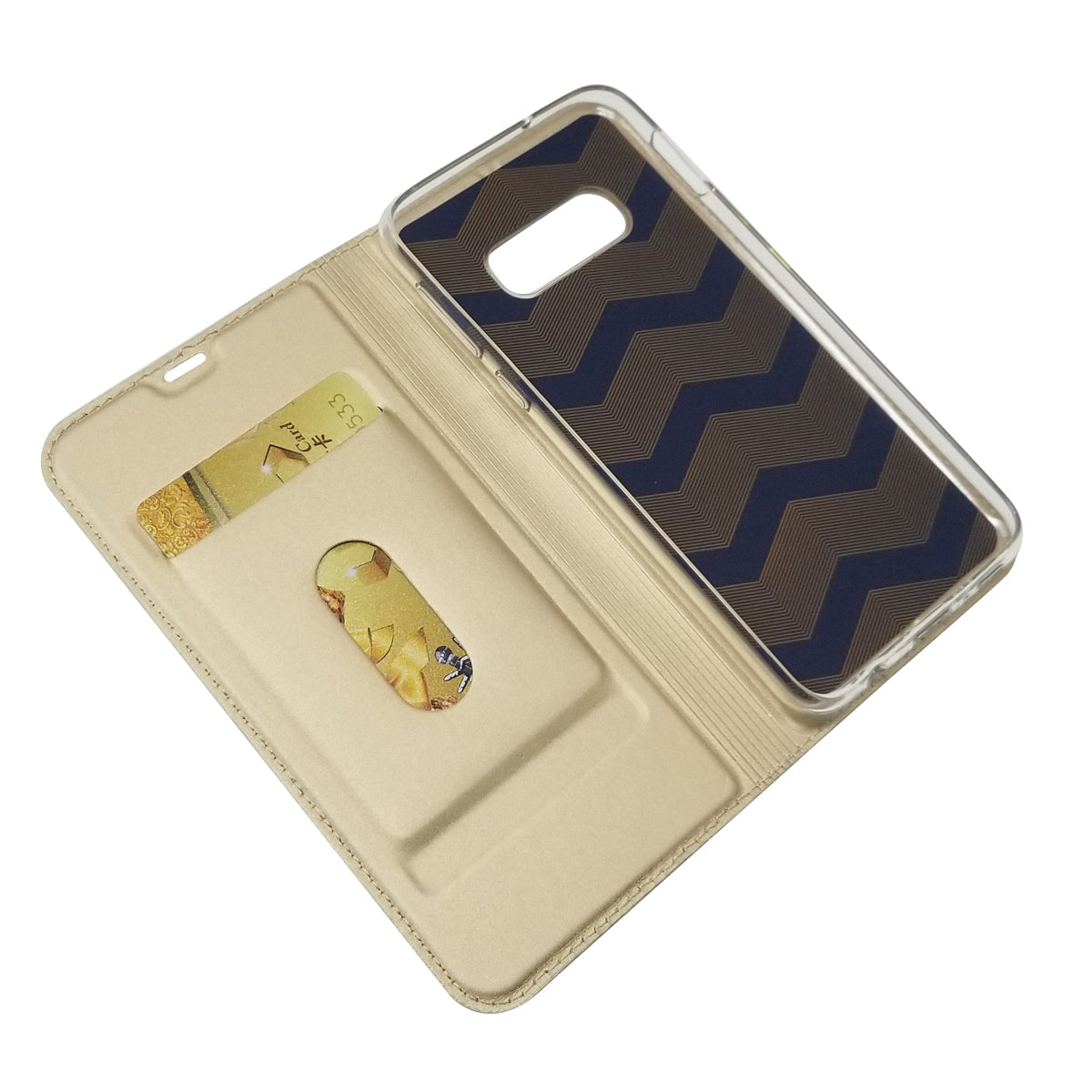 Magnetic Adsorption Leather Card Holder Case for Samsung Galaxy S10e