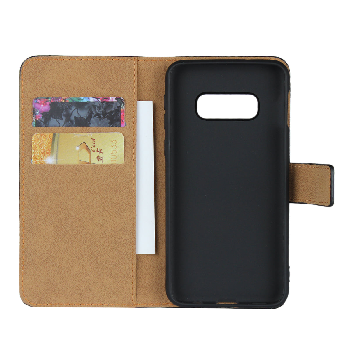 Genuine Leather Shell with Stand Wallet for Samsung Galaxy S10e
