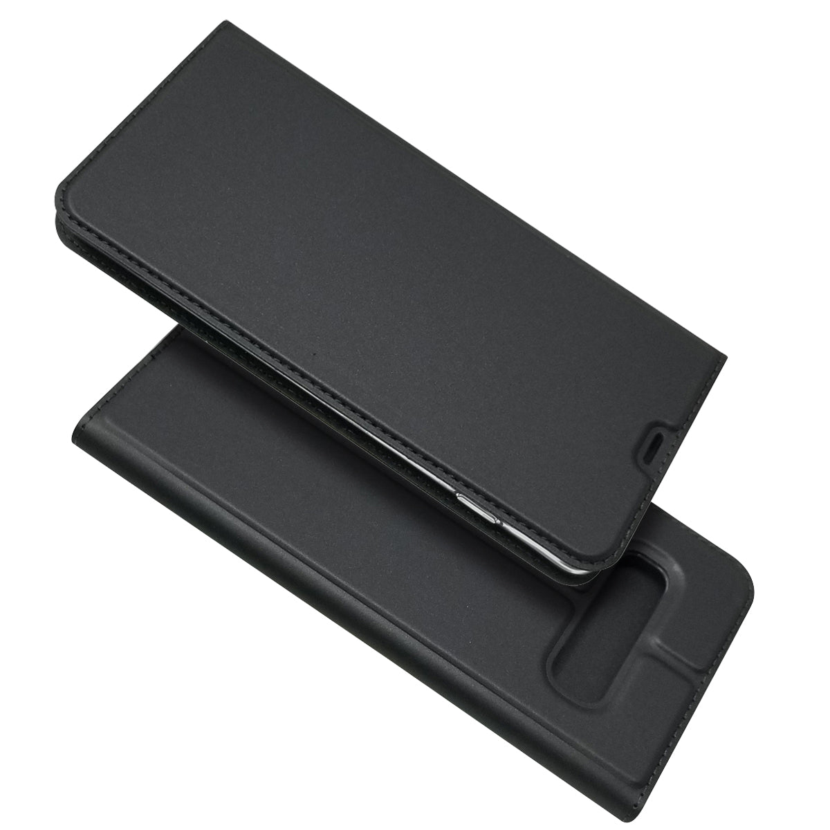 Magnetic Adsorption Leather Card Holder Case for Samsung Galaxy S10 Plus