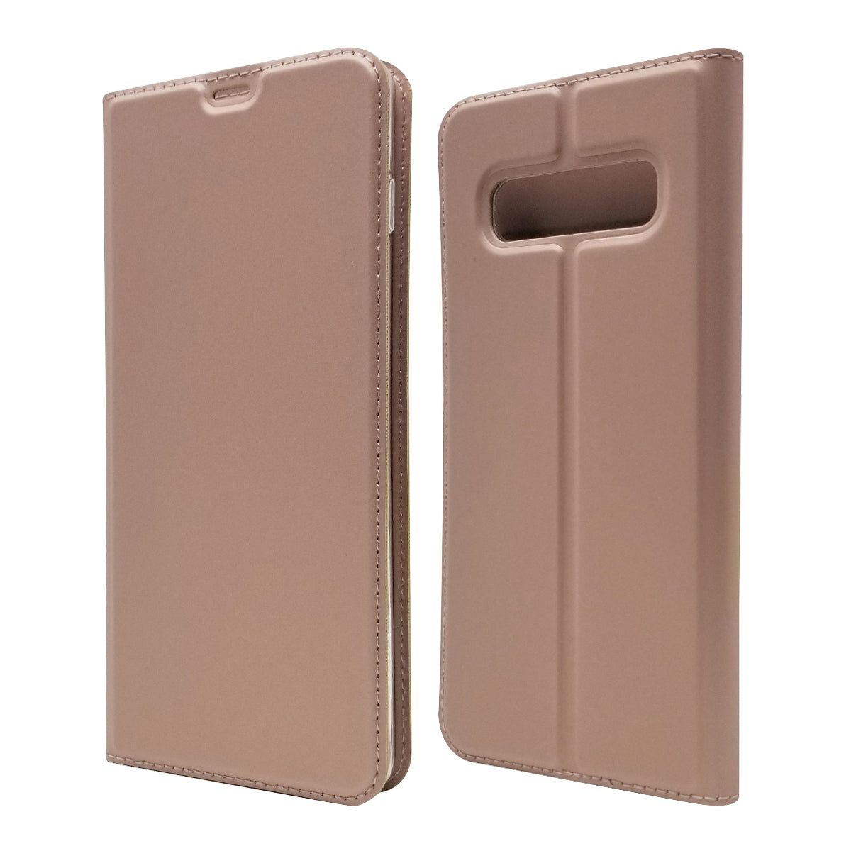 Magnetic Adsorption Leather Card Holder Case for Samsung Galaxy S10 Plus