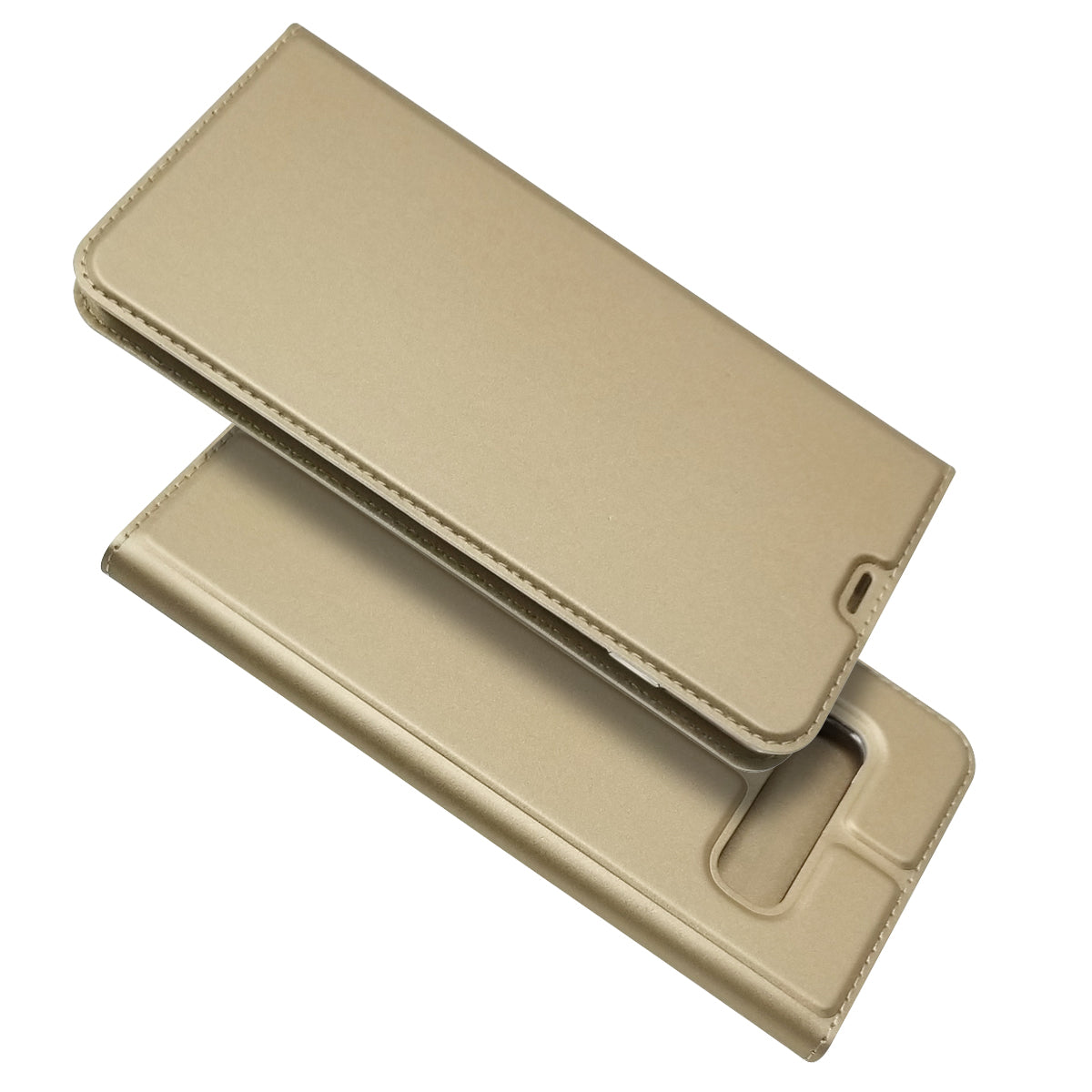Magnetic Adsorption Leather Card Holder Case for Samsung Galaxy S10 Plus