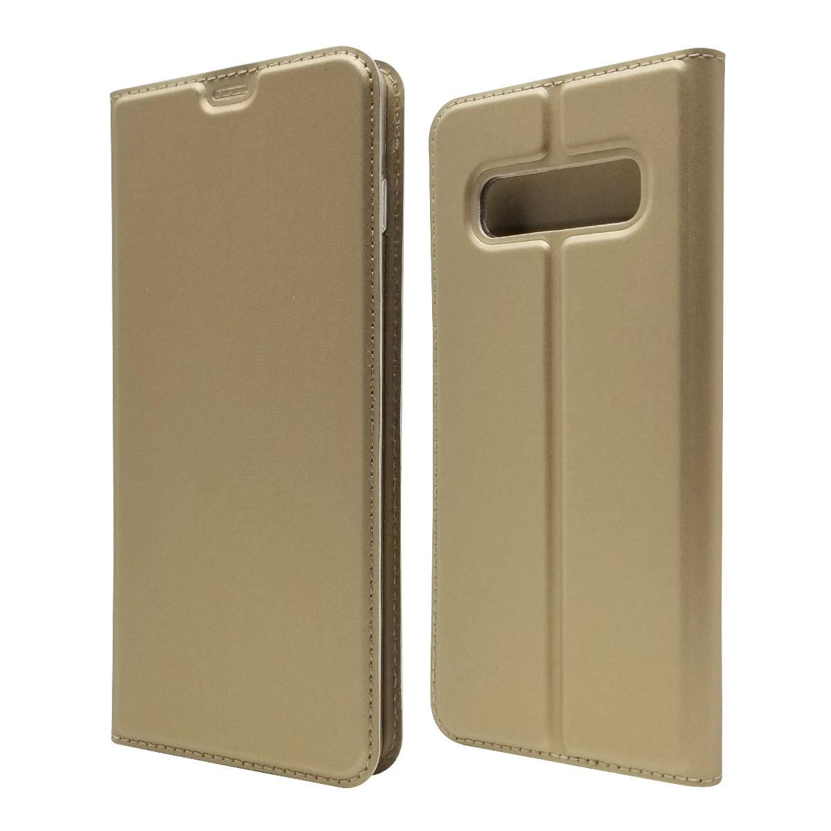 Magnetic Adsorption Leather Card Holder Case for Samsung Galaxy S10 Plus